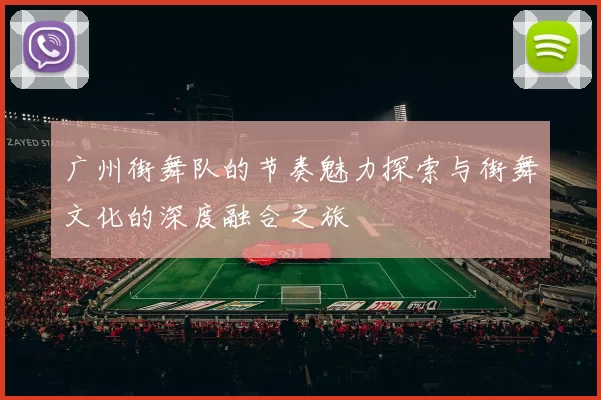 广州街舞队的节奏魅力探索与街舞文化的深度融合之旅