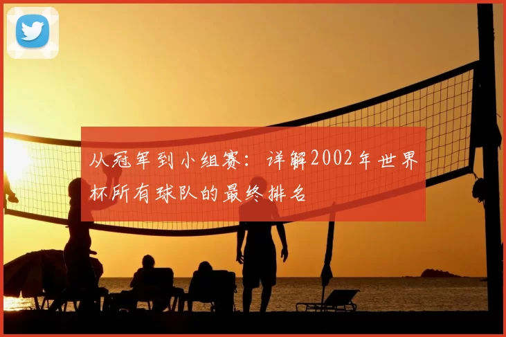 从冠军到小组赛:详解2002年世界杯所有球队的最终排名