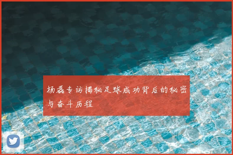 杨磊专访揭秘足球成功背后的秘密与奋斗历程